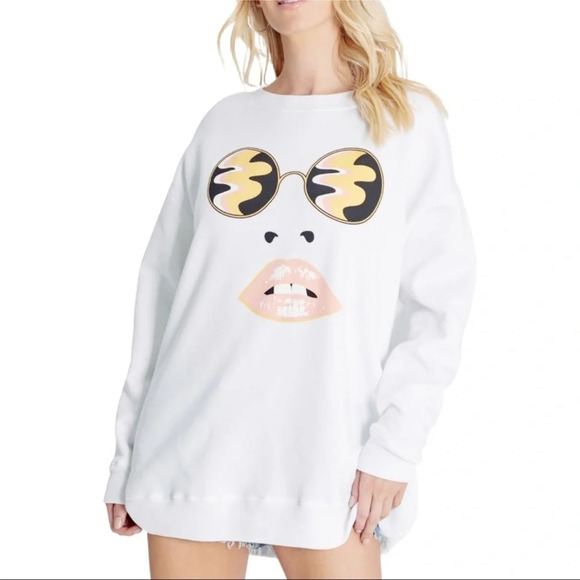 Wildfox Groovy Graphic Roadtrip Sweatshirt - Picture 3 of 3